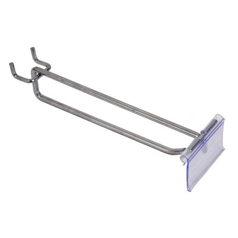 Кука за перфо гръб с етикетник (20 см)